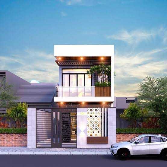 Mẫu nhà ống 2 tầng 5x19m 3 phòng ngủ hiện đại