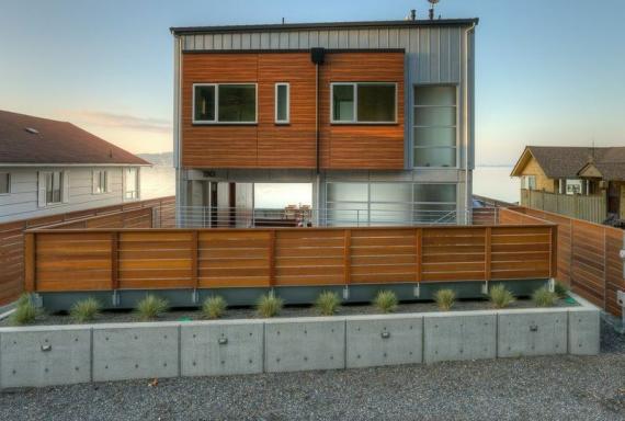 Cách tân các mãu nhà tiền chế nhỏ đẹp bằng hàng rào gỗ | DURAflex