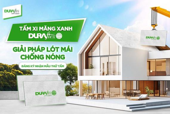 Tấm xi măng Duraflex giải pháp lót mái chống nóng 