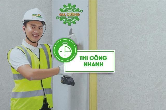 Dễ dàng thi công trên tấm xi măng DURAflex