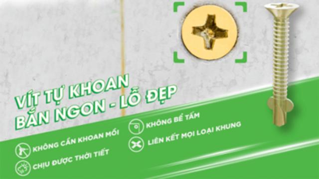 VÍT TỰ KHOAN DURAvis dùng cho tấm sàn bê tông nhẹ