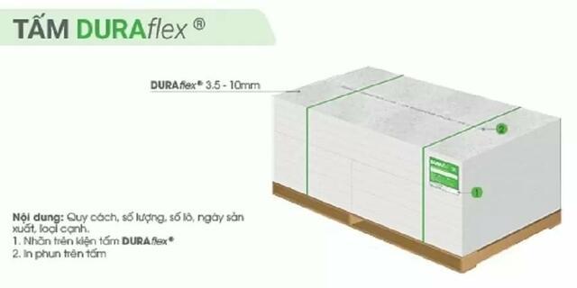 nhận diện sản phẩm tấm xi măng nhẹ DURAflex chính hãng