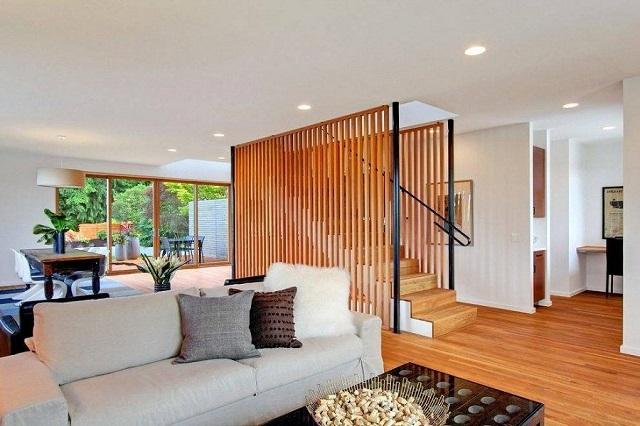 Vách trang trí cầu thang bằng gỗ | DURAflex