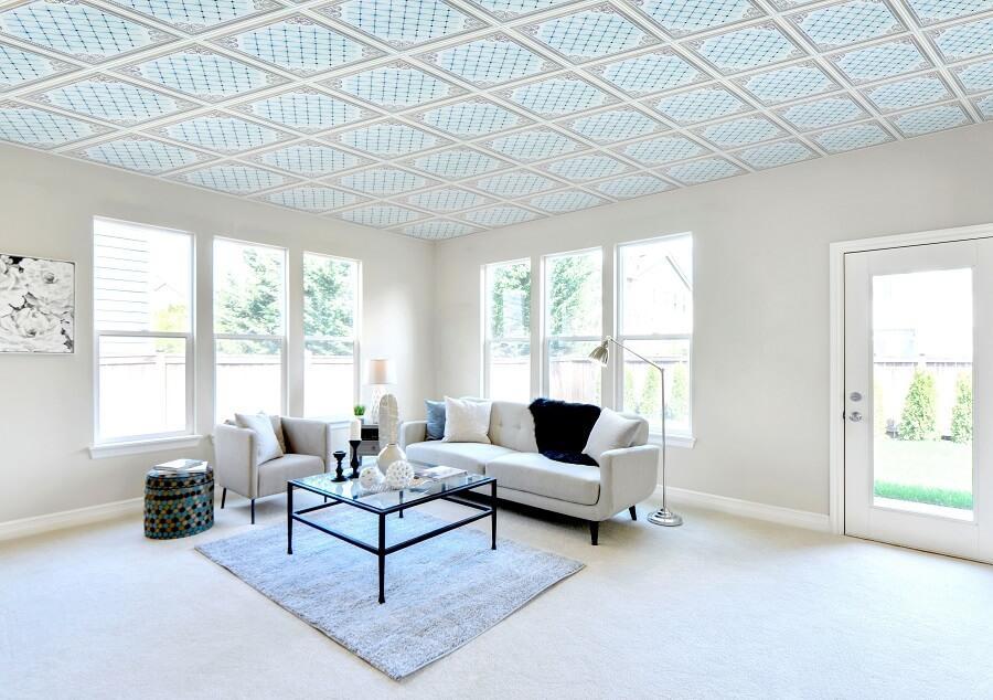 Trần thả trang trí trên nền tấm xi măng DURAflex | DURAflex