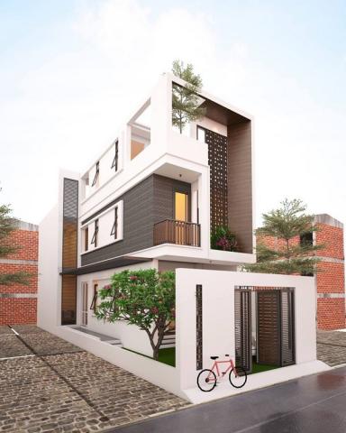 Nhà ống 3 tầng 2 mặt tiền