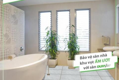 Giải pháp thông minh từ tấm lót sàn nhà tắm DURAflex thay thếm thảm lót thông thường
