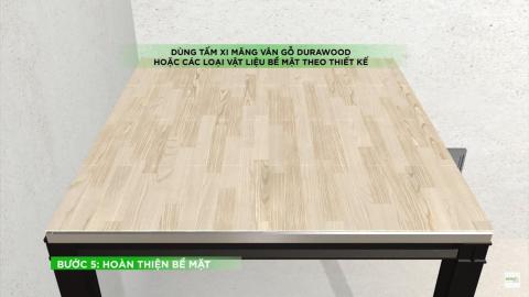 Hoàn thiện bề mặt thi công tấm Cemboard DURAflex làm sàn 