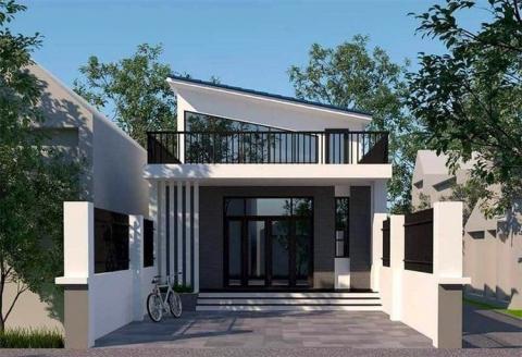 Mẫu nhà ống 1 tầng có gác lửng đẹp, sang trọng