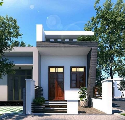Mẫu nhà ống 1 tầng đẹp, đơn giản cho công trình diện tích nhỏ