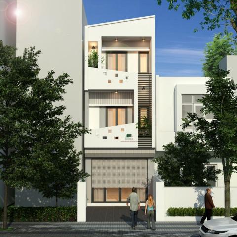 Mẫu thiết kế nhà ống 3 tầng đẹp mặt tiền 4m
