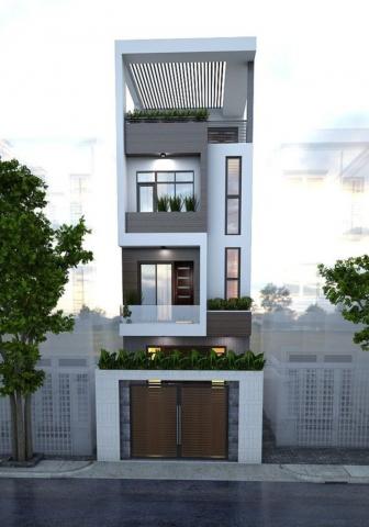 Thiết kế nhà ống mặt tiền 4m đơn giản, nhỏ gọn