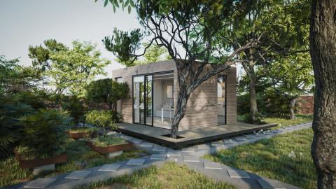 ផ្ទះ prefab តិចតួចបំផុត។