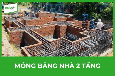 Móng băng nhà 2 tầng